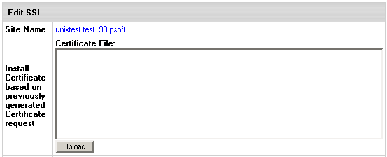  InstantSSL Certificate Installation: HSphere