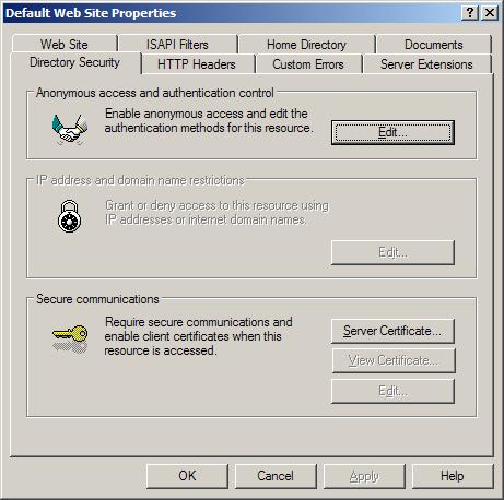 CSR    Microsoft IIS 5 x    6 x     ISA 2000 Server