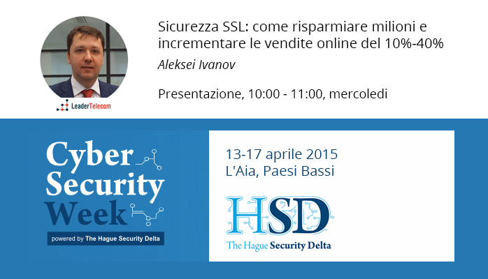 LeaderTelecom alla Cyber Security Week all Aia  nei Paesi Bassi