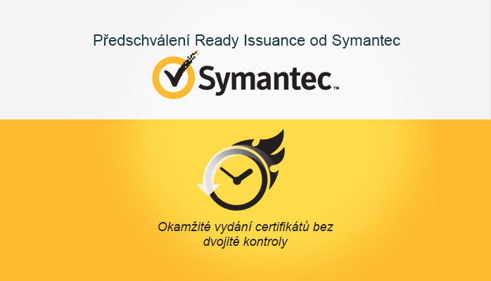 Okam it  vyd n  certifik t  bez opakovan ho ov  en  s vyu it m procesu Ready Issuance spole nosti Symantec