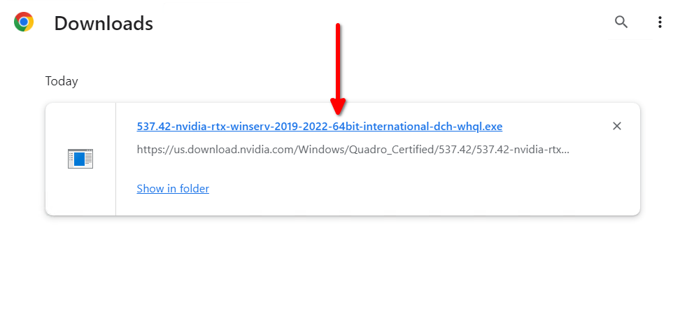 Windows Nvidia driver open file