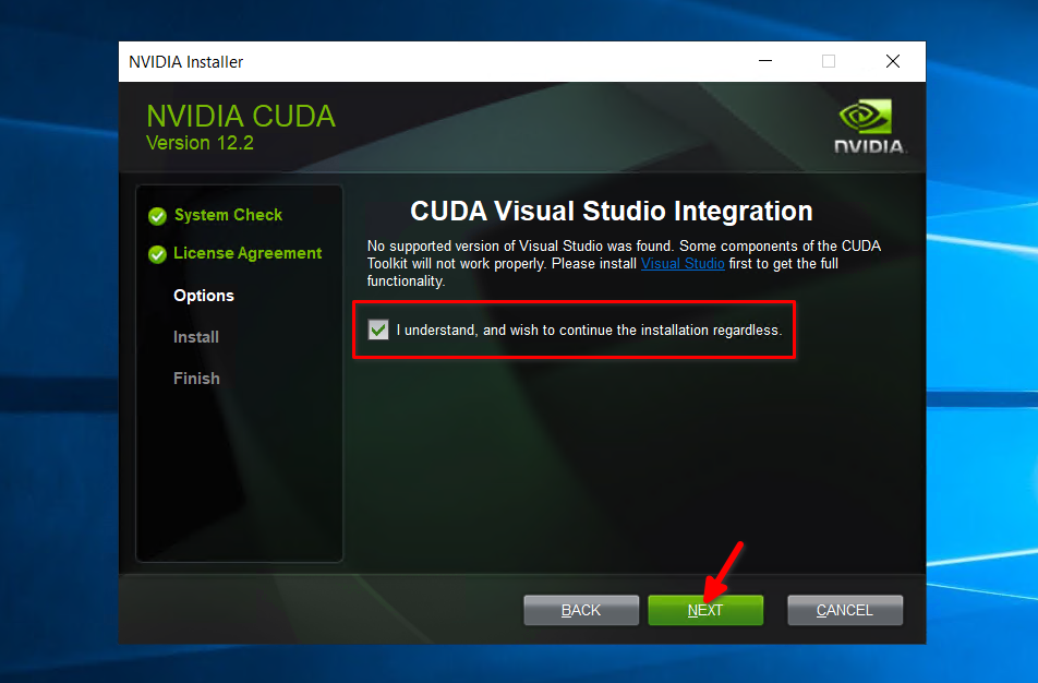 Integrazione CUDA Visual Studio