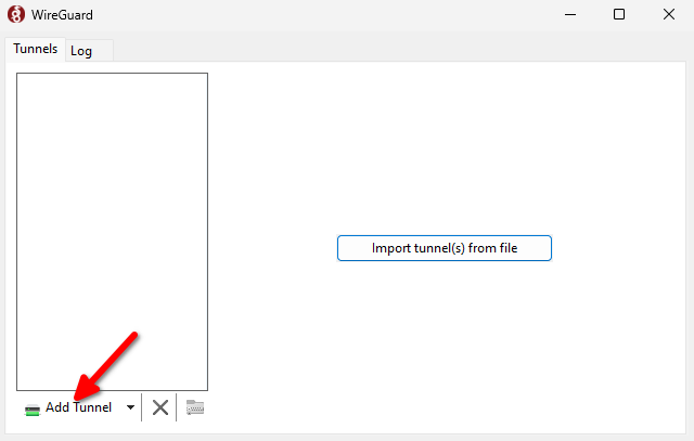 Wireguard Add Tunnel