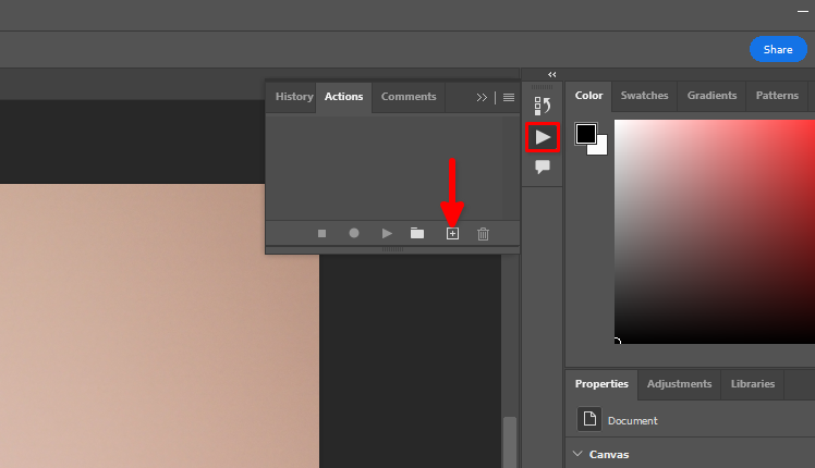 Create new PS action