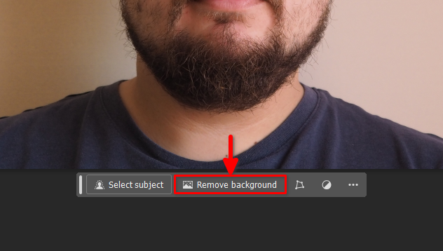 Click remove background