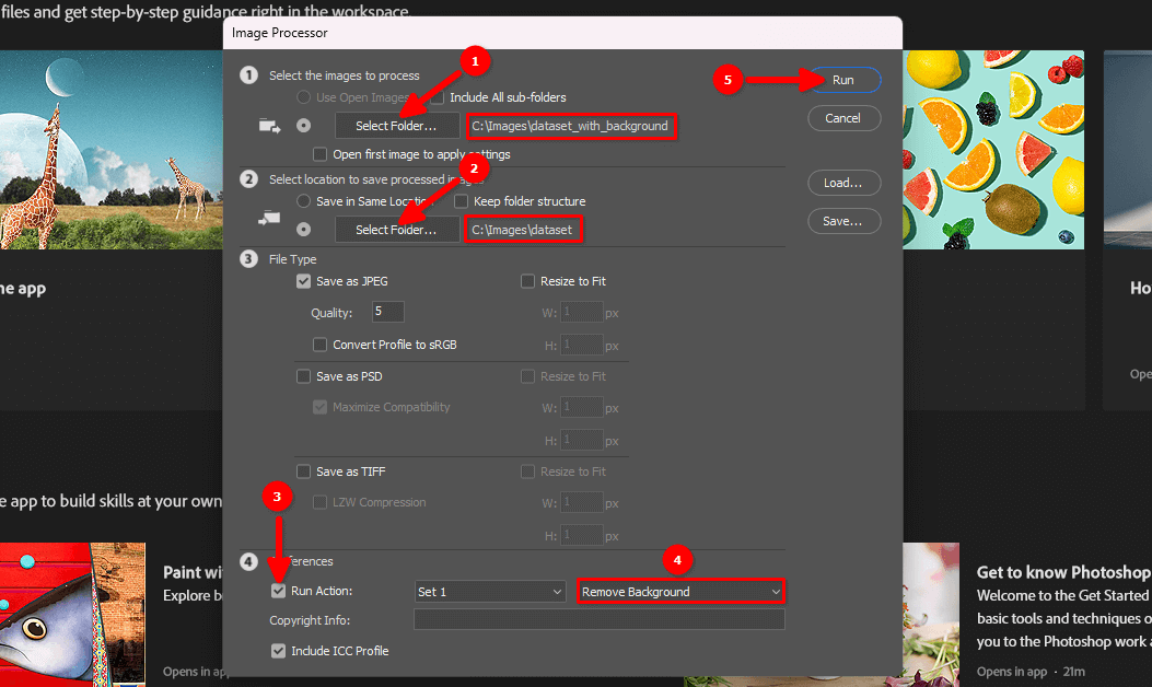 Image processor options