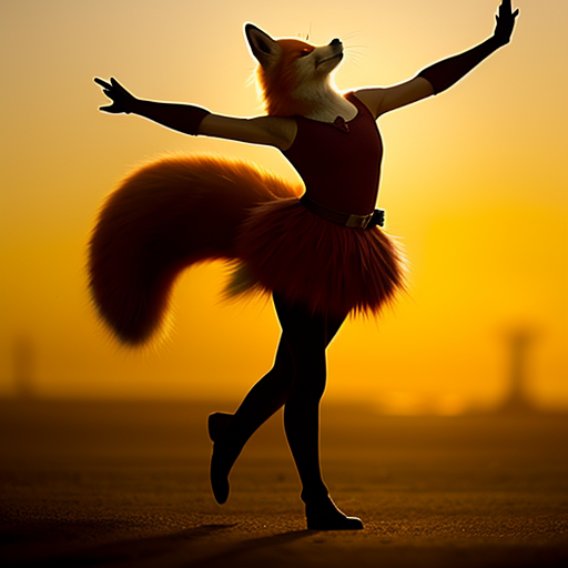 Dancing fox