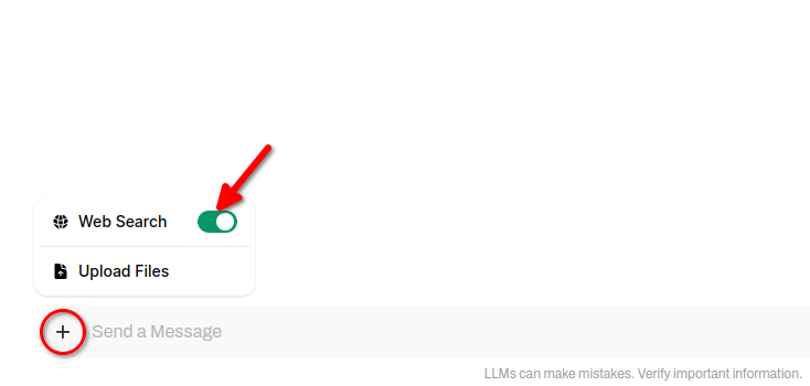 Open WebUI enable Web Search