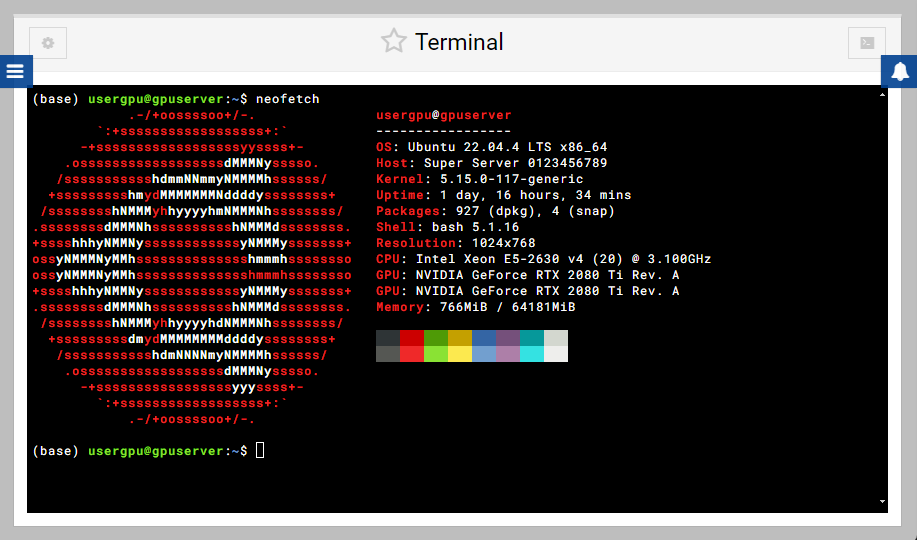 Webmin Terminal module