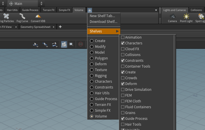 Houdini add Shelves Houdini add Shelves