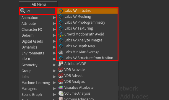 Houdini AliceVision nodes