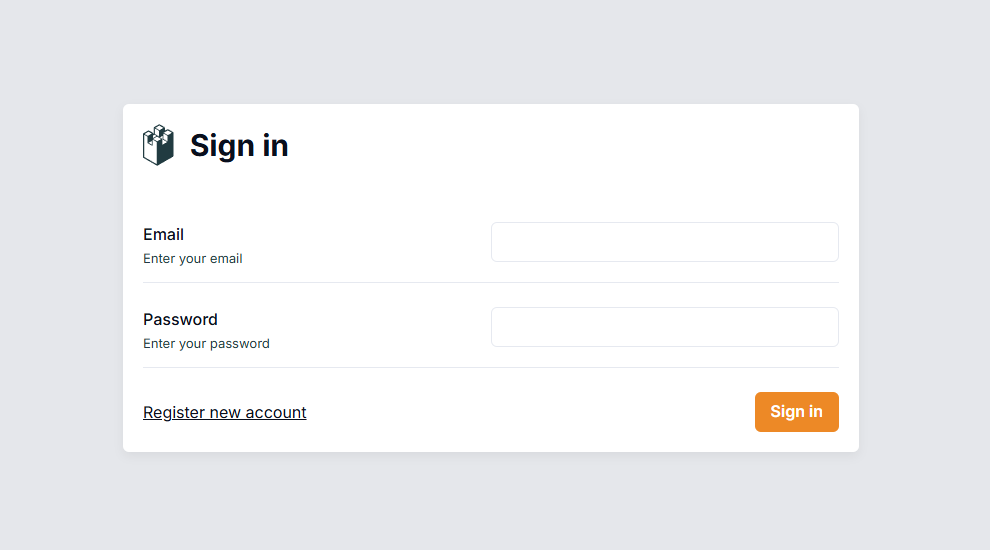 LangWatch login screen
