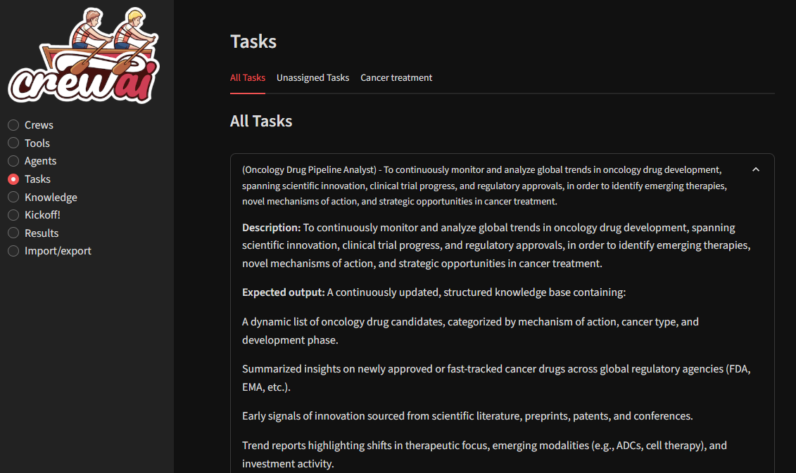 Task creation