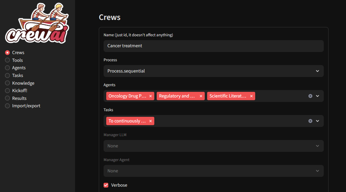 Crew creation